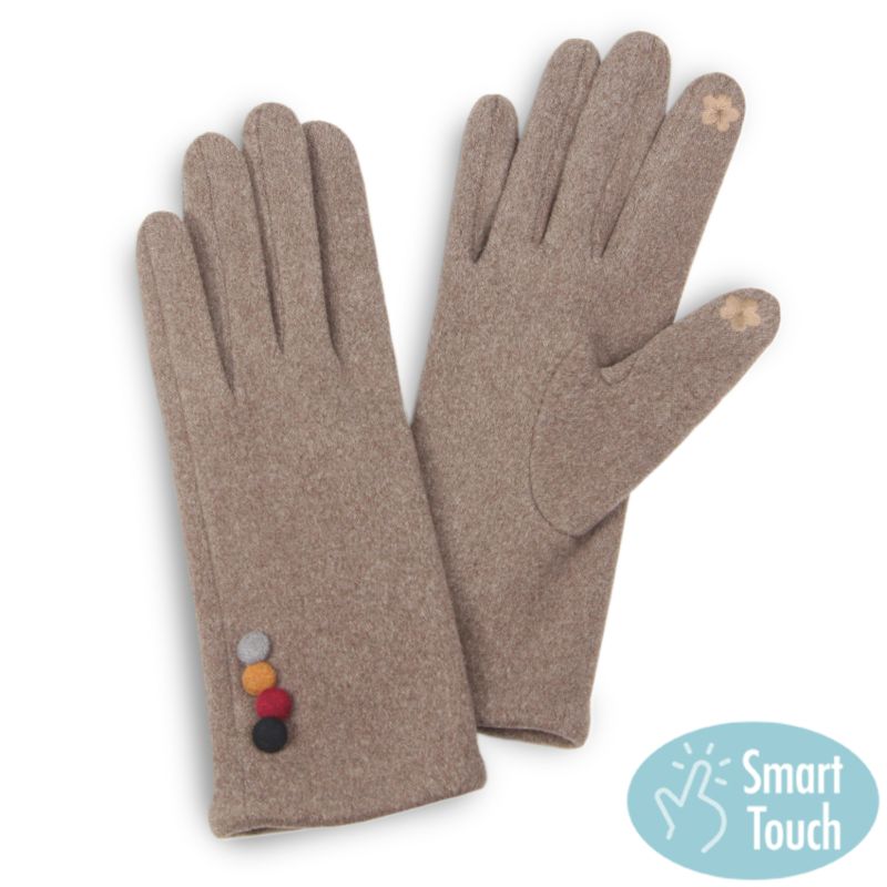 Three Button Texting Glove