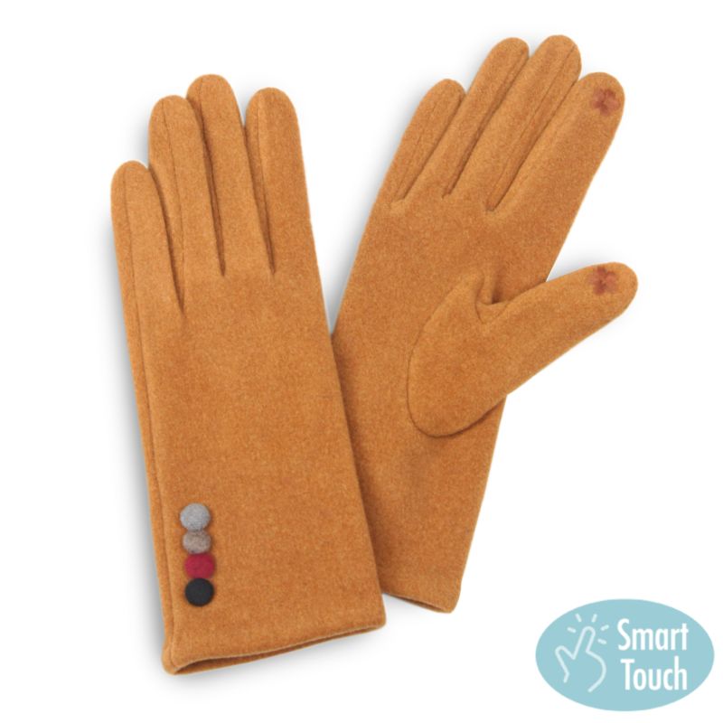 Three Button Texting Glove