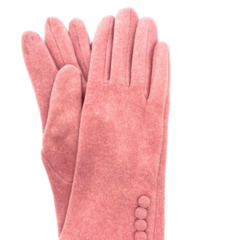 Texting Glove 4 Botton Solid