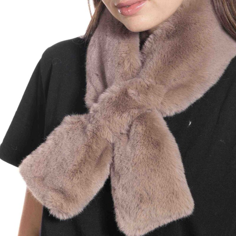 Faux Fur Passthru Scarf