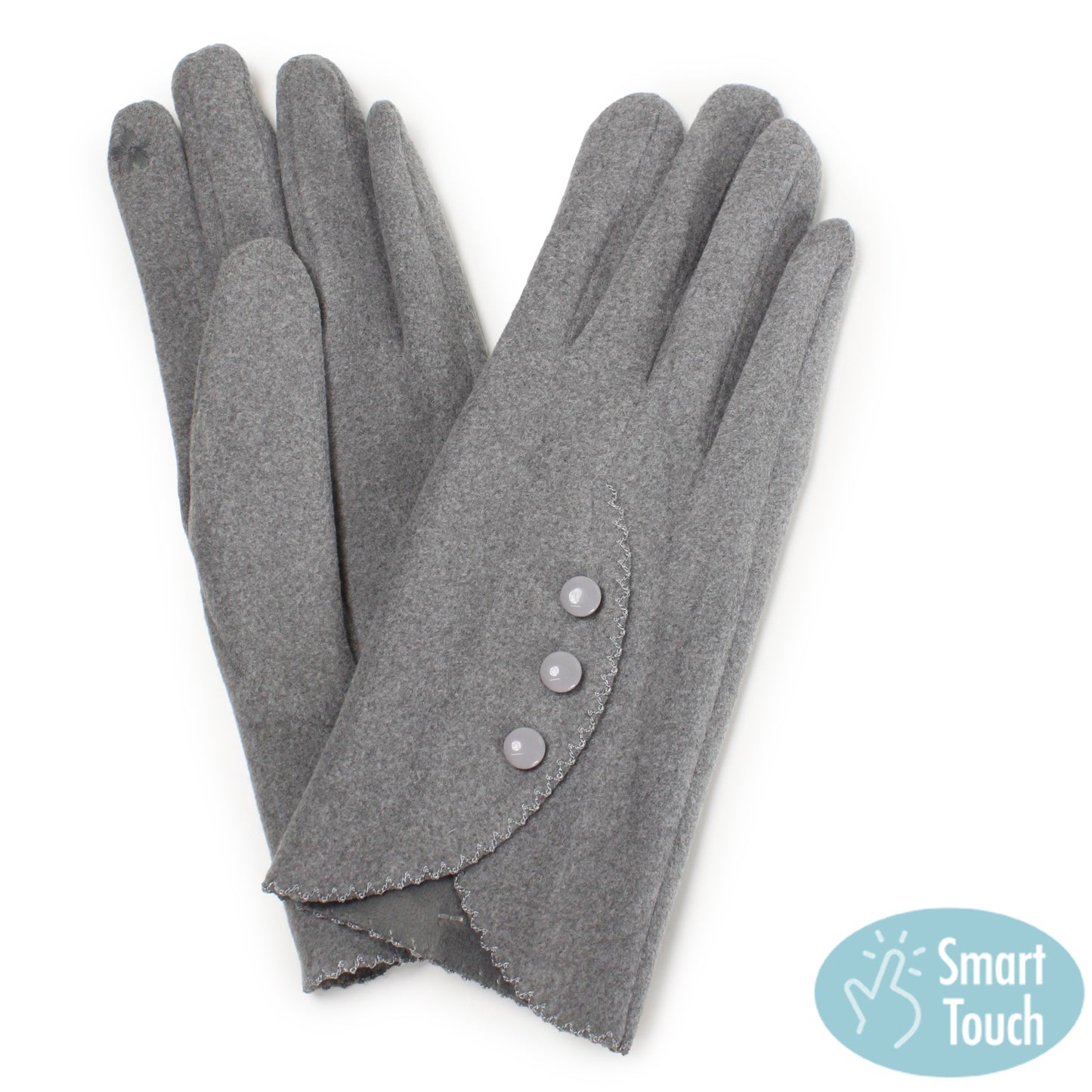 Texting Glove w/ Scallop Edge