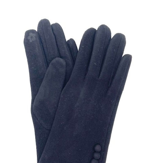 Texting Glove 4 Botton Solid