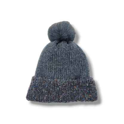 Pom Pom Hat w/ Confetti Trim