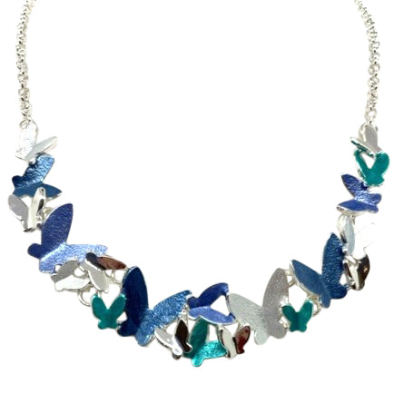 Enamel Butterflies Necklace