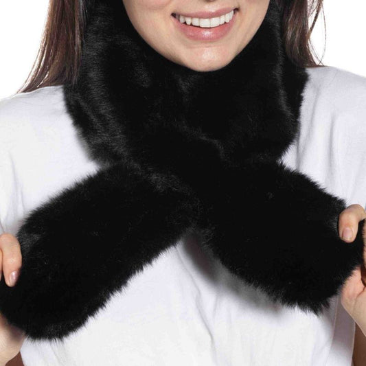 Faux Fur Passthru Scarf