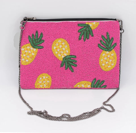 Pineapple Beaded Bag